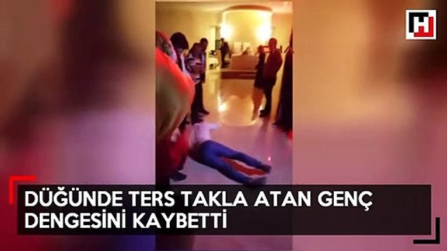 Düğünde ters takla atarken yere çakıldı, kaşına 22 dikiş atıldı