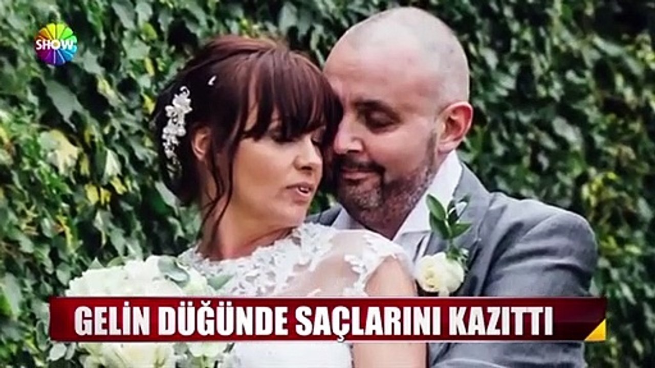 Gelin düğün günü saçlarını kazıttı