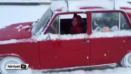 Genç kadından drift şov