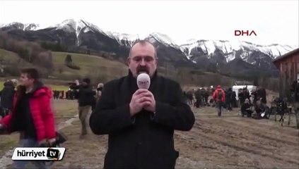 DHA muhabiri uçağın düştüğü Seyne Les Alpes Kasabasında....