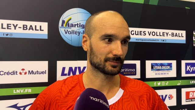 Au micro maritima: Raphaël Attié après la défaite de Martigues Volley contre Saint-Quentin