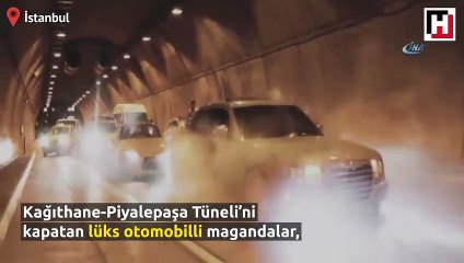 Tüneli kapatan magandalar terör estirdi!