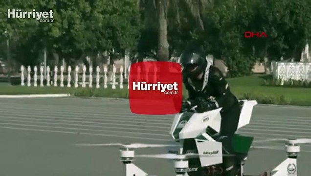 Uçan motosikletle test sürüşü sırasında korkutucu kaza