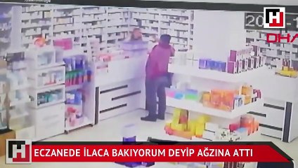 Eczanede şaşkına çeviren olay