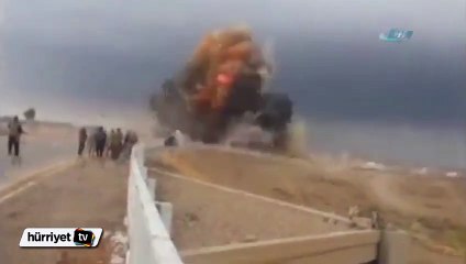 Irak'taki patlama anı dehşete düşürdü