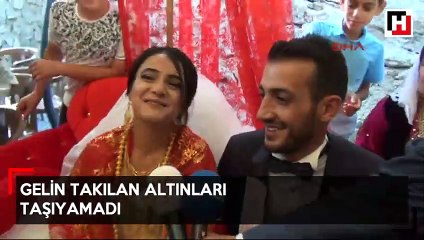 5 bin kişilik aşiret düğününde gelin altınları taşıyamadı