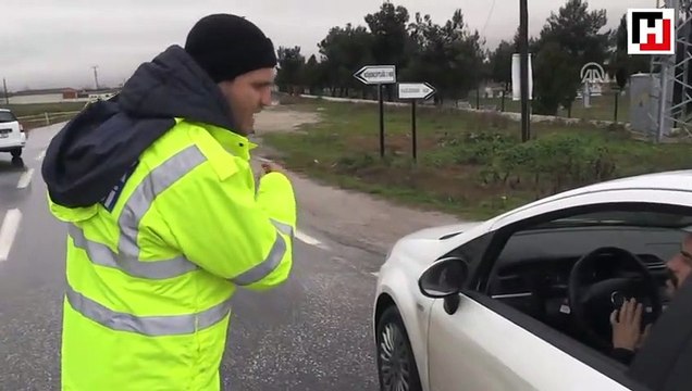 Edirne-Kırklareli karayolu trafiğe kapandı