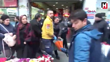 Şişli'de hareketli dakikalar... Kaçıp bir restorana sığındı