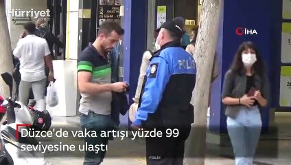 Düzce'de vaka artışı yüzde 99 seviyesine ulaştı