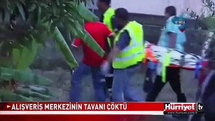 GÜNEY AFRİKA'DA ALIŞVERİŞ MERKEZİNİN TAVANI ÇÖKTÜ