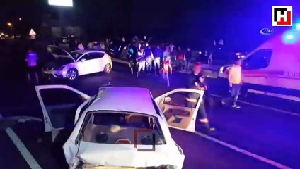 Düzce'de zincirleme trafik kazası