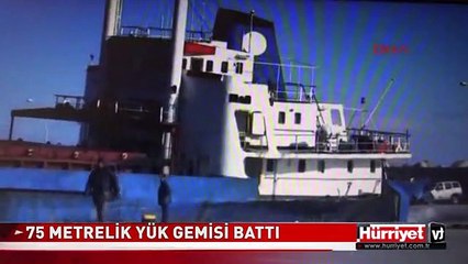 YUNANİSTAN'IN MÜHİMMAT ARADIĞI GEMİ LİMANDA BÖYLE BATTI