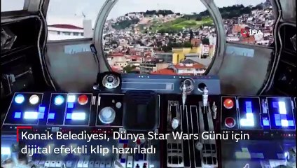 Konak Belediyesi, Dünya Star Wars Günü için dijital efektli klip hazırladı