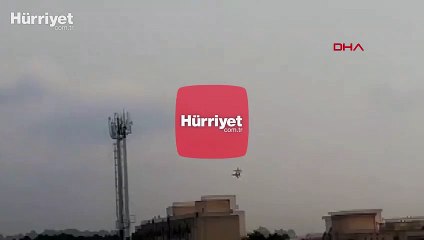 Pakistan'da savaş uçağının düşme anı kamerada