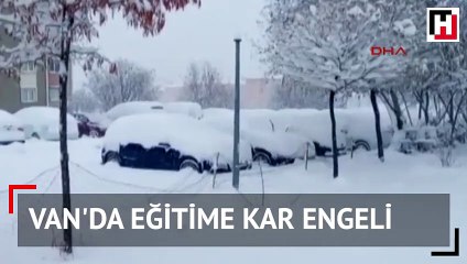 Van'da eğitime kar engeli