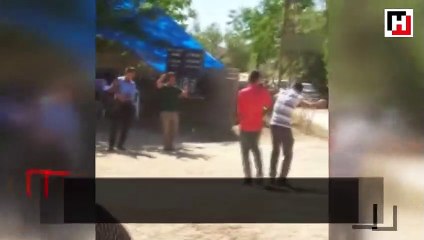 Pompalı tüfekle eğlencenin ortasına daldılar