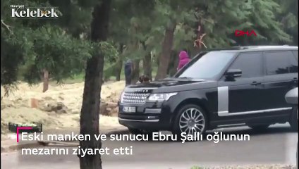 Ebru Şallı oğlu Pars'ın mezarını ziyaret etti