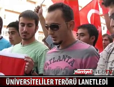 VAN'DA TERÖRÜ PROTESTO GÖSTERİSİ