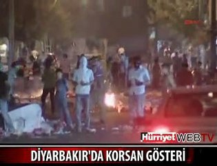 POLİSE TAŞ VE HAVAİ FİŞEKLERLE SALDIRDILAR