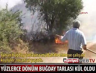 KÖYLÜNÜN CİĞERİNİ YAKAN YANGIN