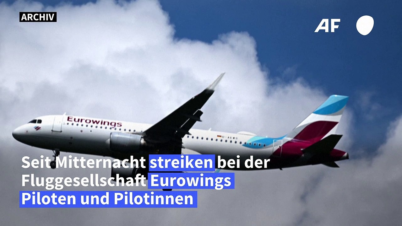 Dreitägiger streik bei eurowings begonnen