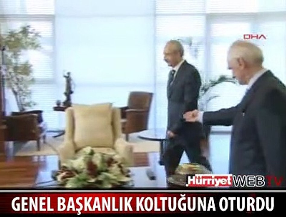 KILIÇDAROĞLU KOLTUĞUNA OTURDU