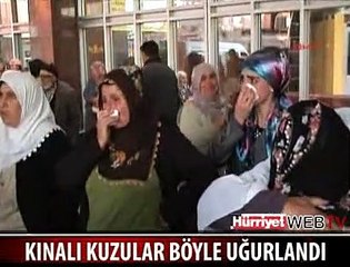 KINALI KUZULAR ÇOŞKUYLA UĞURLANDI