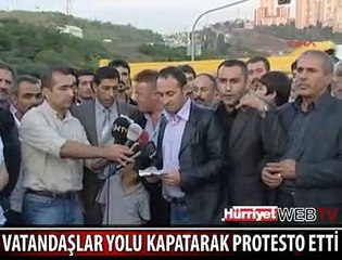 KATLİAM GİBİ KAZAYI PROTESTO ETTİLER