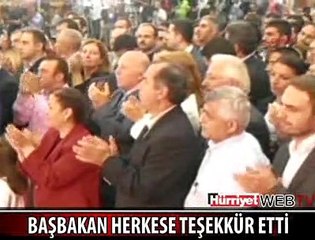 İŞTE BAŞBAKAN'IN TEŞEKKÜR LİSTESİ