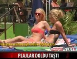 PLAJLAR DOLDU TAŞTI