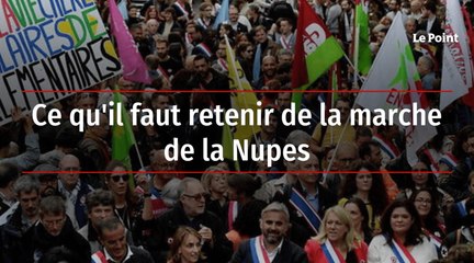 Ce qu'il faut retenir de la marche de la Nupes