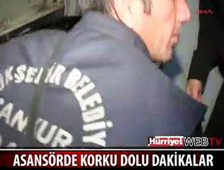 ASANSÖRDE KORKU DOLU ANLAR