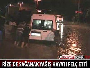 RİZE'DE YOĞUN YAĞIŞ: 1 ÖLÜ