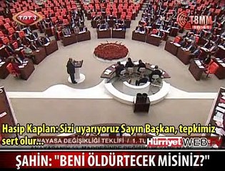 MECLİS BAŞKANINI TEHDİT ETTİ