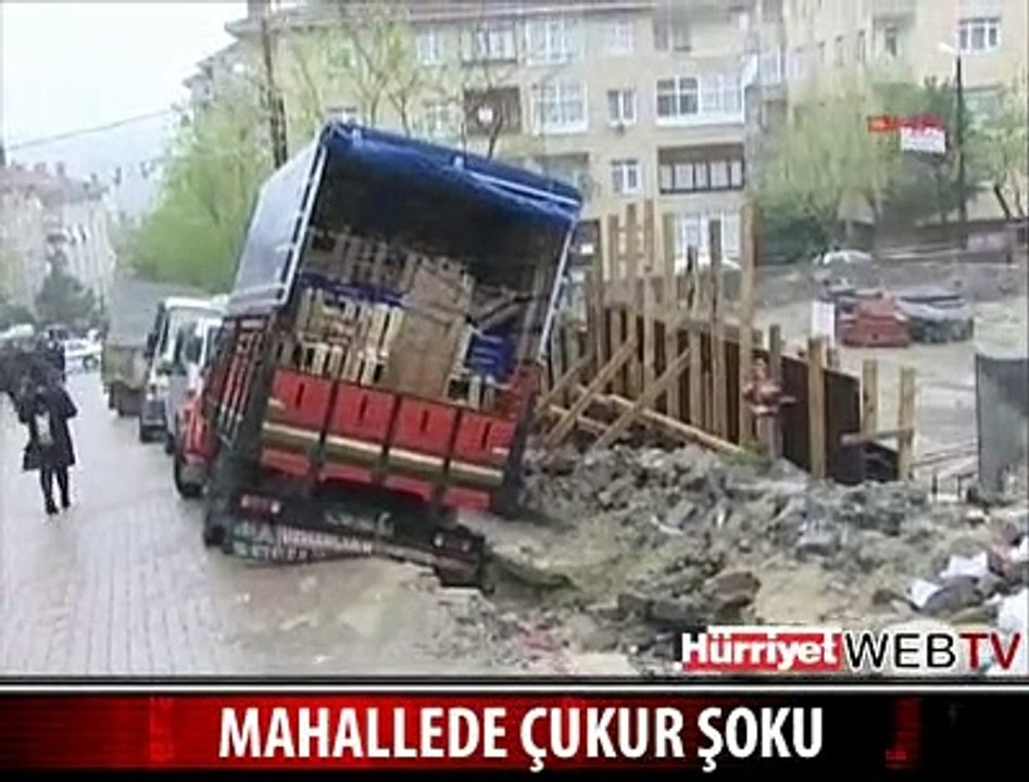 MAHALLEDE ÇUKUR ŞOKU