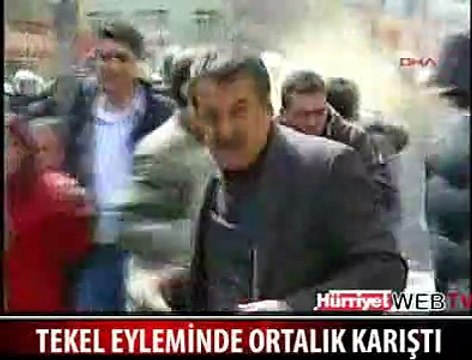 TEKEL EYLEMİNDE ORTALIK KARIŞTI