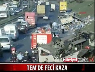 TEM'İ FELÇ EDEN KAZA: 10 YARALI