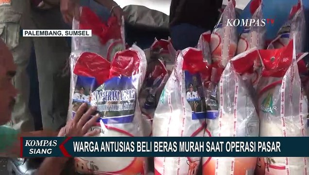 Operasi Pasar di Palembang Jual Beras Murah bagi Warga yang Terdampak Kenaikan Harga BBM!