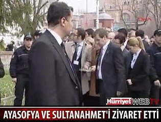 MERKEL AYASOFYA VE SULTANAHMET'TE
