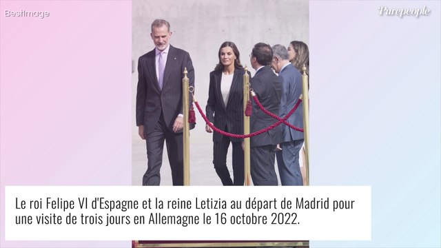 Letizia d'Espagne ultra-lookée en costume noir : mode working girl activé avec Felipe