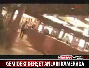 GEMİDEKİ DEHŞET ANLARI KAMERADA