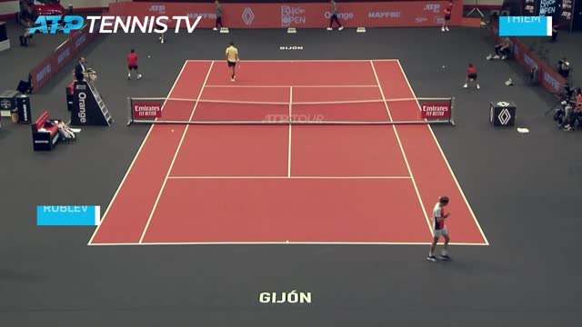 Rublev beats Thiem to reach Gijon showpiece