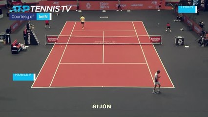 Télécharger la video: Rublev beats Thiem to reach Gijon showpiece