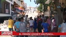 El freni çekilmeyen vinç sokağı savaş alanına çevirdi