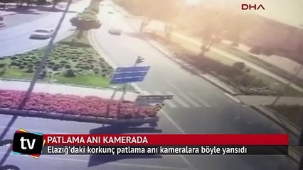 Elazığ'daki korkunç patlama kamerada