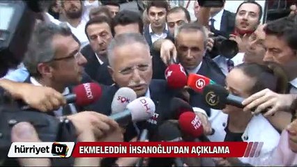 Ekmeleddin İhsanoğlu'ndan ilk açıklama