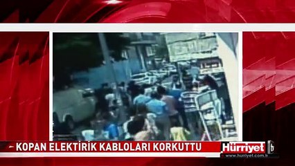 KOPAN ELEKTİRİK KABLOLARI KORKU DOLU ANLAR YAŞATTI
