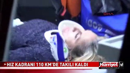 HIZ KADRANI 110 KM'DE TAKILI KALDI
