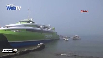 Ege'de feribot faciası ucuz atlatıldı