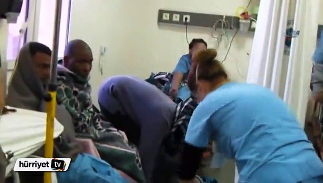 Ege Denizi'nde kaçakları taşıyan 28 kişilik tekne battı